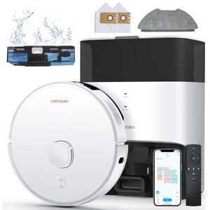 AIRROBO GT21 Saugroboter mit Wischfunktion, 3.5L Staubsauger Roboter mit Absaugstation, 180Min Laufzeit, LiDAR Navigation, Starke Saugkraft, APP Steuerung, Ideal für Teppich und Tierhaare AIRROBO GT21 Saugroboter mit Wischfunktion, 3.5L Staubsauger Roboter mit Absaugstation, 180Min Laufzeit, LiDAR Navigation, Starke Saugkraft, APP Steuerung, Ideal für Teppich und Tierhaare