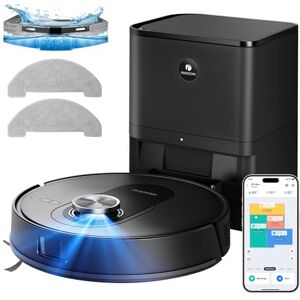 Proscenic Q8 Max+ Saugroboter mit Wischfunktion, 8000Pa 200min Staubsauger Roboter mit 3L Staubbeutel, Lidar-Navigation, intelligente Hindernisvermeidung, App Sprachsteuerung, für Hartböden Teppiche Proscenic Q8 Max+ Saugroboter mit Wischfunktion, 8000Pa 200min Staubsauger Roboter mit 3L Staubbeutel, Lidar-Navigation, intelligente Hindernisvermeidung, App Sprachsteuerung, für Hartböden Teppiche