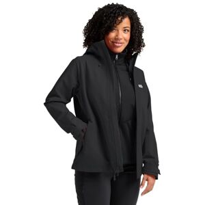 Jack Wolfskin Damen Wild Places 3in1 Jkt W, Schwarz, XS EU Jack Wolfskin Damen Wild Places 3in1 Jkt W, Schwarz, XS EU