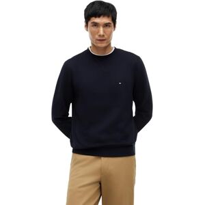 Tommy Hilfiger Herren Sweatshirt Essential Fleece Crew Neck Regular Fit, Blau (Desert Sky), M Tommy Hilfiger Herren Sweatshirt Essential Fleece Crew Neck Regular Fit, Blau (Desert Sky), M