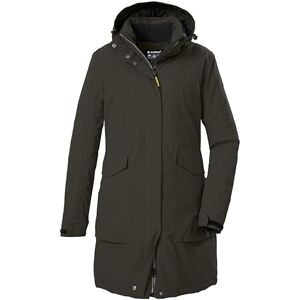 Killtec Damen Parka/Mantel wasserdicht mit abzippbarer Kapuze Damen Funktionsparka, dunkeloliv, 40, 43284-000 Killtec Damen Parka/Mantel wasserdicht mit abzippbarer Kapuze Damen Funktionsparka, dunkeloliv, 40, 43284-000