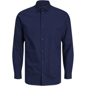 JACK & JONES Herren Freizeit Hemd JPRBLAPARKER Slim Fit Schwarz Blau XS-XXL, Größe:XXL, Farbe:Perfect Navy Slim FIT 12227385 JACK & JONES Herren Freizeit Hemd JPRBLAPARKER Slim Fit Schwarz Blau XS-XXL, Größe:XXL, Farbe:Perfect Navy Slim FIT 12227385