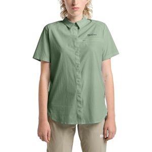 Jack Wolfskin Damen Vandra S/S Shirt W Bluse, Eucalyptus, L EU Jack Wolfskin Damen Vandra S/S Shirt W Bluse, Eucalyptus, L EU