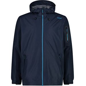 CMP Herrenjacke mit fester Kapuze, Schwarz Blau, 50 CMP Herrenjacke mit fester Kapuze, Schwarz Blau, 50