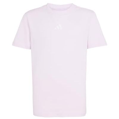 Adidas Unisex Kids Essentials T-Shirt, Ice Lavender/White, 13-14 Years Adidas Unisex Kids Essentials T-Shirt, Ice Lavender/White, 13-14 Years