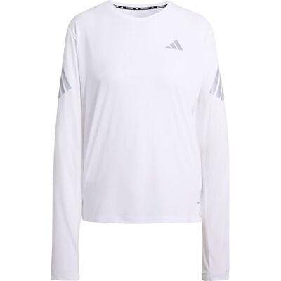 Adidas Damen Adi365 Running Climacool Iconic Long Sleeve Shirt, White, M Adidas Damen Adi365 Running Climacool Iconic Long Sleeve Shirt, White, M