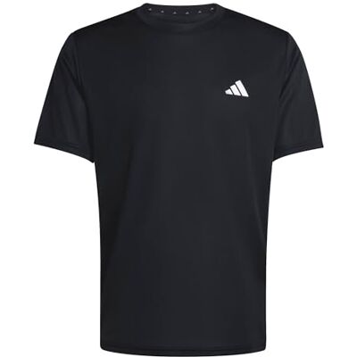 Adidas Herren Workout Essentials Base 3-Stripes Shirt, Black/White, XXL Adidas Herren Workout Essentials Base 3-Stripes Shirt, Black/White, XXL
