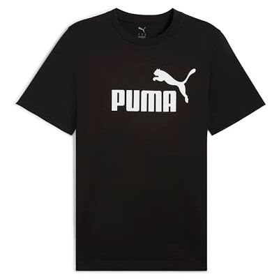 Puma Unisex ESS No. 1 Logo Tee T-Shirts, Black, M Puma Unisex ESS No. 1 Logo Tee T-Shirts, Black, M
