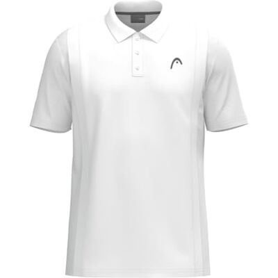 HEAD Club 25 TECH Polo Shirt Men, White HEAD Club 25 TECH Polo Shirt Men, White