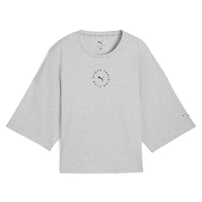 Puma Unisex W X Hyrox Cropped Lifestyle Tees, Grau Light Gray Heather, XS EU Puma Unisex W X Hyrox Cropped Lifestyle Tees, Grau Light Gray Heather, XS EU