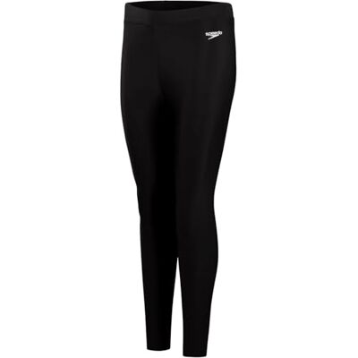 Speedo Damen Schwimm-Leggings Hosen Bequeme Passform Schwimmbekleidung, Schwarz, M Speedo Damen Schwimm-Leggings Hosen Bequeme Passform Schwimmbekleidung, Schwarz, M