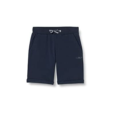 CMP , Cotton Stretch French Terry Short Pant, Black Blue, 140 CMP , Cotton Stretch French Terry Short Pant, Black Blue, 140