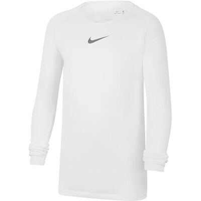 NIKE Unisex Kinder Y Nk Df Park 1stlyr Jsy Longsleeve, White/Cool Grey, 6-7 Jahre EU NIKE Unisex Kinder Y Nk Df Park 1stlyr Jsy Longsleeve, White/Cool Grey, 6-7 Jahre EU