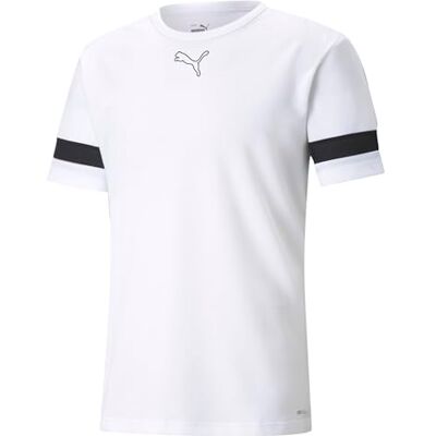 Puma Herren teamRISE Jersey CE Trikots, White- Black- White, Puma Herren teamRISE Jersey CE Trikots, White- Black- White,