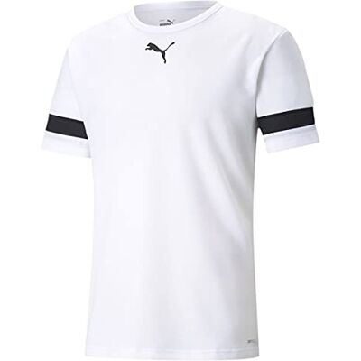 Puma Unisex Kinder Teamrise Jersey Jr Shirt, White- Black- White, 116 EU Puma Unisex Kinder Teamrise Jersey Jr Shirt, White- Black- White, 116 EU