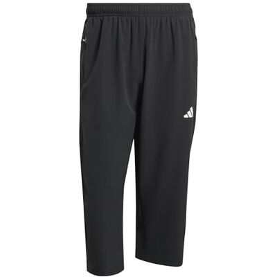 Adidas Herren Workout Essentials Flex Woven 3/4 Pants, Black, L Adidas Herren Workout Essentials Flex Woven 3/4 Pants, Black, L