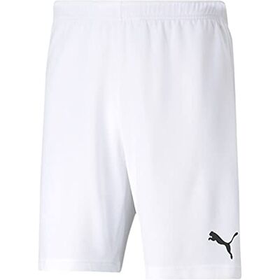 Puma Unisex Kinder Teamrise Jr Shorts, White- Black, 140 EU Puma Unisex Kinder Teamrise Jr Shorts, White- Black, 140 EU
