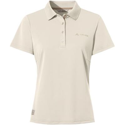 VAUDE Women's Essential Polo Shirt, Damen Poloshirt, Ecru, 42 VAUDE Women's Essential Polo Shirt, Damen Poloshirt, Ecru, 42