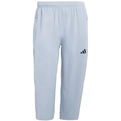 Adidas Men's Workout Essentials Flex Woven 3/4 Pant, Halo Silver, L Adidas Men's Workout Essentials Flex Woven 3/4 Pant, Halo Silver, L