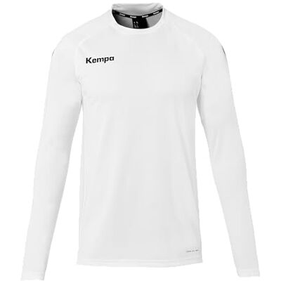 Kempa Herren Performance Langarmshirt Shirt, Weiß, S EU Kempa Herren Performance Langarmshirt Shirt, Weiß, S EU