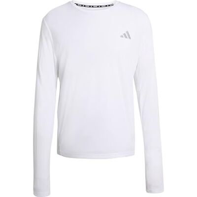 Adidas Herren Adi365 Running Essentials Long Sleeve Shirt, White, M Adidas Herren Adi365 Running Essentials Long Sleeve Shirt, White, M