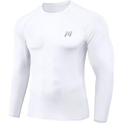MEETWEE Kompressionsshirt Herren, Langarm Funktionsshirt Männer Sportshirt Training Fitnessshirt Atmungsaktiv Laufshirt Unterhemd für Laufen Jogging Sport Turnhalle MEETWEE Kompressionsshirt Herren, Langarm Funktionsshirt Männer Sportshirt Training Fitnessshirt Atmungsaktiv Laufshirt Unterhemd für Laufen Jogging Sport Turnhalle