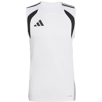 Adidas Herren Tiro 26 Competition Sleeveless Shirt, White/Black, L Adidas Herren Tiro 26 Competition Sleeveless Shirt, White/Black, L
