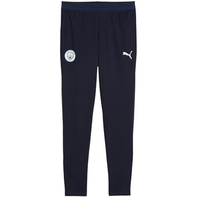 Puma Manchester City FC Kinder Trainingshose mit Tasche 25/26, Blau (Deep Navy), 140 Puma Manchester City FC Kinder Trainingshose mit Tasche 25/26, Blau (Deep Navy), 140
