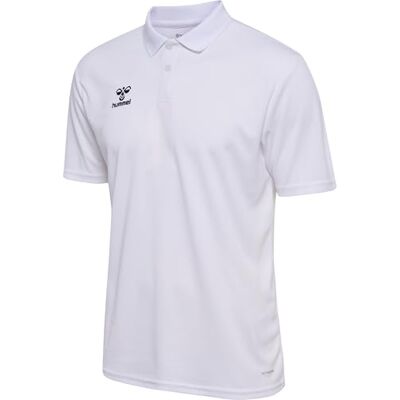 hummel Unisex Hmlessential Polo T-Shirt, Weiß, L EU hummel Unisex Hmlessential Polo T-Shirt, Weiß, L EU