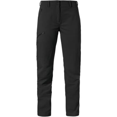 Schöffel Damen Pants Ascona Warm L, warme Wanderhose mit 4 Wege-Stretch, Wasserabweisende, atmungsaktive Thermohose, Schwarz, 42 Schöffel Damen Pants Ascona Warm L, warme Wanderhose mit 4 Wege-Stretch, Wasserabweisende, atmungsaktive Thermohose, Schwarz, 42