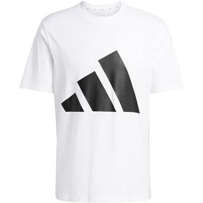 Adidas Herren Essentials Big Logo Single Jersey Shirt, White/Black, XL Adidas Herren Essentials Big Logo Single Jersey Shirt, White/Black, XL