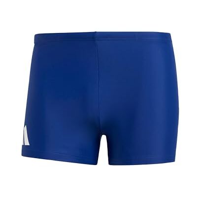 Adidas Men's Solid Swim Boxers, Dark Blue/White, 46 Adidas Men's Solid Swim Boxers, Dark Blue/White, 46