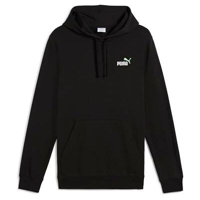 Puma Herren ESS 2 Color Small No. 1 Logo Hoodie TR Kapuzenpullis, Black-Spring fern, Puma Herren ESS 2 Color Small No. 1 Logo Hoodie TR Kapuzenpullis, Black-Spring fern,
