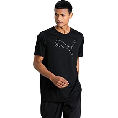 Puma Herren Performance Cat Tee M T-shirt, Black, M EU Puma Herren Performance Cat Tee M T-shirt, Black, M EU