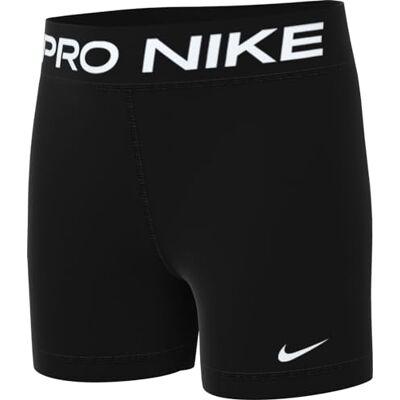NIKE Mädchen Shorts G Np Df 5In Short, Black/White, FB1081-010, S NIKE Mädchen Shorts G Np Df 5In Short, Black/White, FB1081-010, S