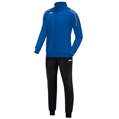 JAKO Unisex Kinder Trainingsanzug Polyester Classico, Royal, 116 JAKO Unisex Kinder Trainingsanzug Polyester Classico, Royal, 116