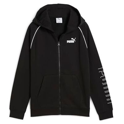 Puma Jungen Sport Full-Zip Hoodie TR B Sweatjacken, Black, Puma Jungen Sport Full-Zip Hoodie TR B Sweatjacken, Black,