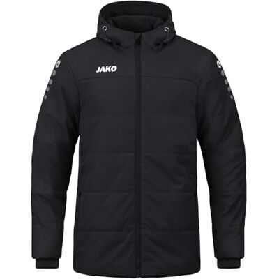 JAKO Herren Coachjacke Team mit Kapuze 7103 Schwarz XXL JAKO Herren Coachjacke Team mit Kapuze 7103 Schwarz XXL