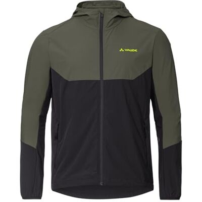 VAUDE Herren Softshelljacke Men's Moab IV -Winddichte MTB-Jacke mit Kapuze, Atmungsaktiv & Wasserabweisend, khaki, S VAUDE Herren Softshelljacke Men's Moab IV -Winddichte MTB-Jacke mit Kapuze, Atmungsaktiv & Wasserabweisend, khaki, S