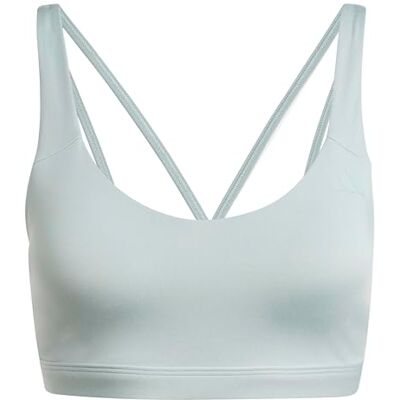 Adidas Women's All Me Essentials Medium Support Bra, Wonder Sage, L Adidas Women's All Me Essentials Medium Support Bra, Wonder Sage, L