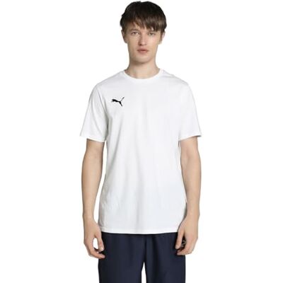 Puma Unisex Teamgoal Casuals Tee T-Shirt, White- Black, M EU Puma Unisex Teamgoal Casuals Tee T-Shirt, White- Black, M EU