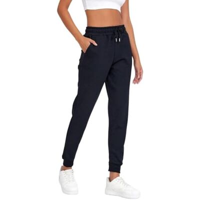 COMEOR Jogginghose Damen Baumwolle Sporthose Lang Warme Trainingshosen, Frauen Freizeithosen, Sweatpants mit Regular Passform für Fitness, Yoga, Freizeit (Schwarz 2XL) COMEOR Jogginghose Damen Baumwolle Sporthose Lang Warme Trainingshosen, Frauen Freizeithosen, Sweatpants mit Regular Passform für Fitness, Yoga, Freizeit (Schwarz 2XL)