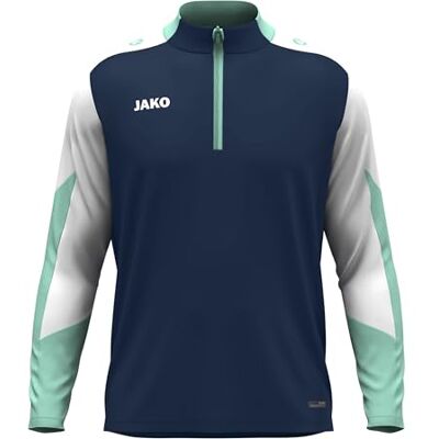 JAKO Unisex Ziptop Dynamic, Marine/weiß/Minze, L JAKO Unisex Ziptop Dynamic, Marine/weiß/Minze, L