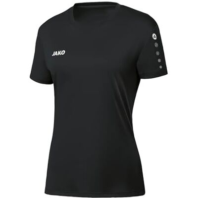 JAKO Damen Trikot Team Damen (Kurzarm), Schwarz, 34 JAKO Damen Trikot Team Damen (Kurzarm), Schwarz, 34