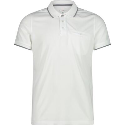 CMP Herren Poloshirt Für MAN Polo, Weiß, 54 EU CMP Herren Poloshirt Für MAN Polo, Weiß, 54 EU