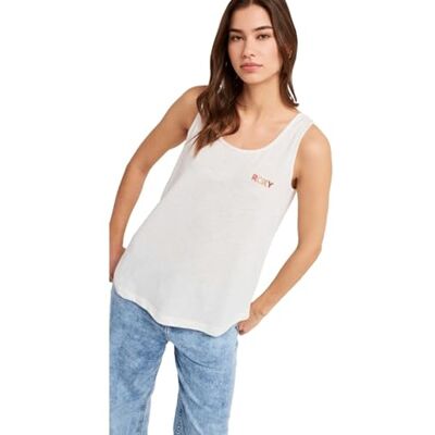 Roxy SATURDAZE Tank, kurzärmelig, Damen, Weiß Roxy SATURDAZE Tank, kurzärmelig, Damen, Weiß