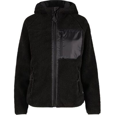 Brandit Women Teddyfl. Jacket Hood 15Y, Farbe: black, Größe: S Brandit Women Teddyfl. Jacket Hood 15Y, Farbe: black, Größe: S