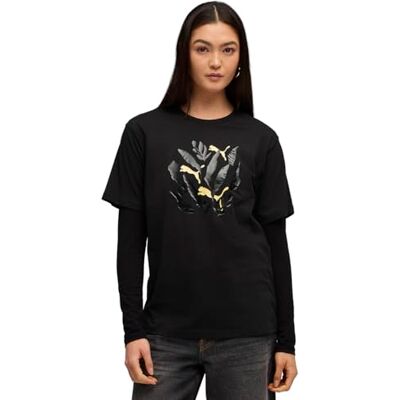 Puma Graphic Relaxed Leaf-T-Shirt Schwarz Puma Graphic Relaxed Leaf-T-Shirt Schwarz