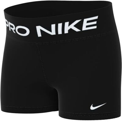 NIKE Pro Dri-Fit Shorts Für Mädchen (Große Größe), Black/White, DM8439-010, M+ NIKE Pro Dri-Fit Shorts Für Mädchen (Große Größe), Black/White, DM8439-010, M+