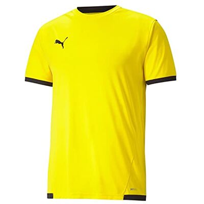 Puma Unisex Kinder Teamliga Jersey Jr Shirt, Cyber Yellow- Black, 116 EU Puma Unisex Kinder Teamliga Jersey Jr Shirt, Cyber Yellow- Black, 116 EU